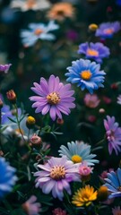 pink and yellow flowers