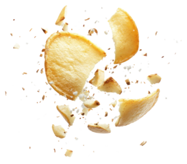 PNG Potato Chip background explosion fragments.