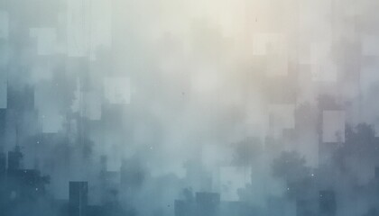 Urban fog covers cityscape atmospheric photography urban environment serene viewpoint conceptual exploration of urban life