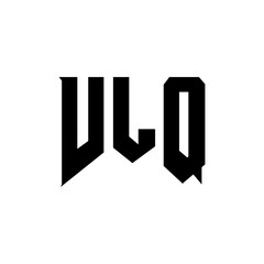 VLQ letter logo design for technology company. VLQ logo design black and white color combination. VLQ logo, VLQ vector, VLQ design, VLQ icon, VLQ alphabet. VLQ typography logo design.
