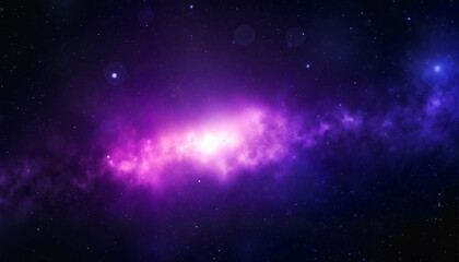 Obraz premium Cosmic galaxy swirl in purple tones representing the universe 