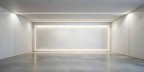Empty Room with Modern Lighting and Concrete Floor A Minimalist Interior Design Concept