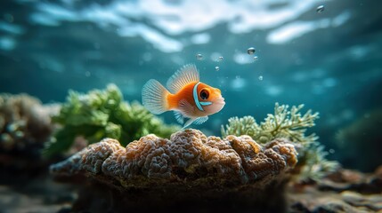 Coral reef fish close up