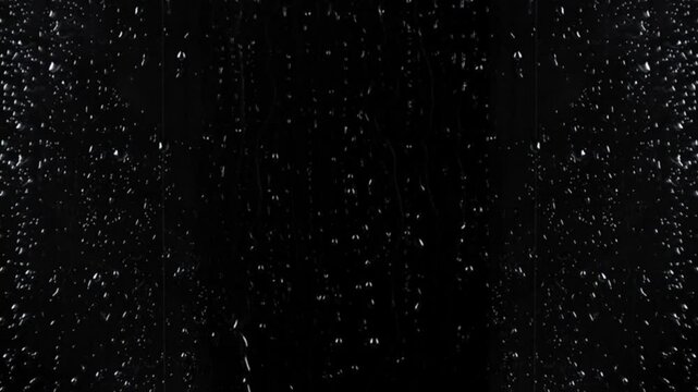 rain drops on black background
