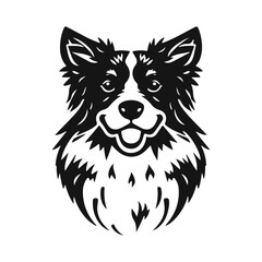 Dog logo in realistic style. Detailed image of a dog with an expressive look. Suitable for branding, logos and design. Dog logo, pet emblem, dog illustration, canine portrait, guard dog