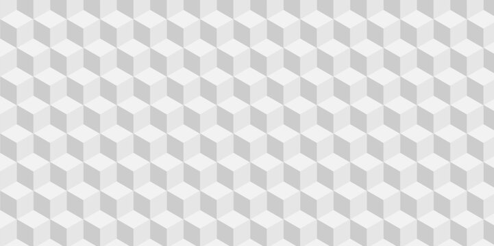 Abstract square white cubic square shape backdrop texture. cube geometric wall and floor vector diamond hexagon triangle wallpaper background.	