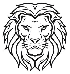 Fototapeta premium PNG Lion sketch drawing mammal.