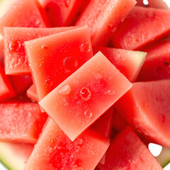 fresh watermelon slices