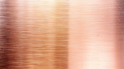 Fototapeta premium Macro brushed rose gold aluminum texture with warm highlights and clean surface, ideal for beauty or product branding