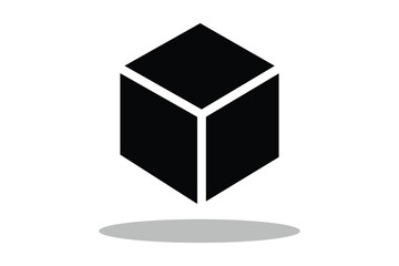 3D cube UI icon, cube simple line user interface vector symbol. cube icon set.