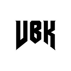 VBK letter logo design for technology company. VBK logo design black and white color combination. VBK logo, VBK vector, VBK design, VBK icon, VBK alphabet. VBK typography logo design.