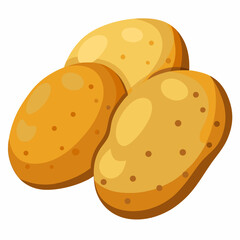 vector illustration of a  potato