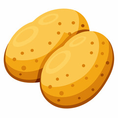 vector illustration of a  potato