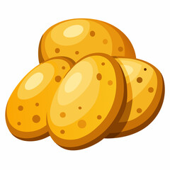 vector illustration of a potato