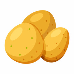 vector illustration of a  potato