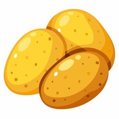 vector illustration of a  potato