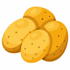 vector illustration of a potato
