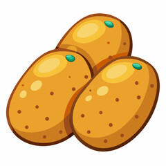 vector illustration of a potato