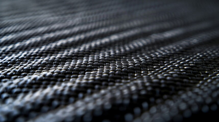 Dense carbon-black elastomer texture, flat macro with fine detail ideal for industrial parts and rugged material themes