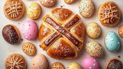 Cross buns dessert