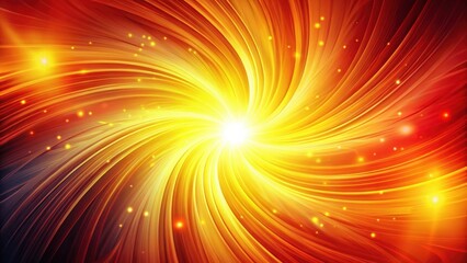 Obraz premium Abstract Swirling Radiance A Dynamic Composition of Warm Hues and Glowing Particles