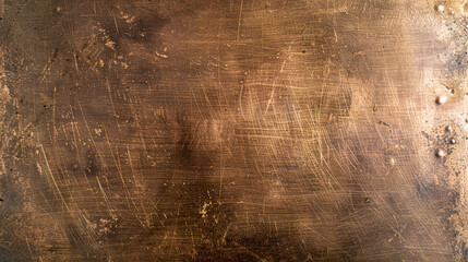 Obraz premium Brushed satin bronze metallic surface with smooth sheen, ideal for elegant branding and upscale industrial visuals
