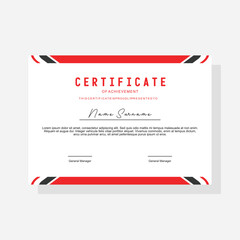 modern award certificate template
