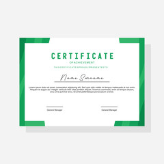 modern award certificate template
