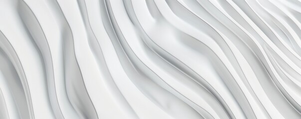 Obraz premium White backgrounds with wavy lines 3D rendering abstract different shades minimalist design simple shapes soft curves creating elegant composition high resolution.