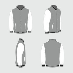 hand drawn jacket outline illustration