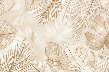 seamless background with leaves