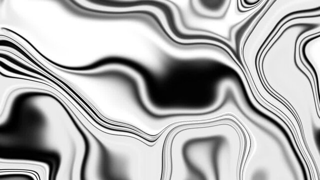 Liquid silver color abstract background animation, moving colorful liquid paint motion video animation
