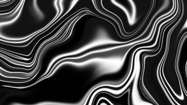 Liquid silver color abstract background animation, moving colorful liquid paint motion video animation
