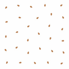 a white background with a lot of brown seeds
