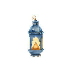 old lantern on a white background
