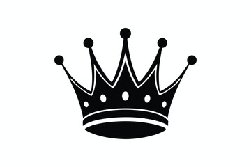 royal luxury crown vector silhouette icon concept.