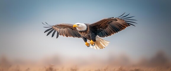 Majestic Bald Eagle in Flight