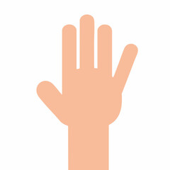 Fototapeta premium Simple Cartoon Hand Vector Graphic. vector image