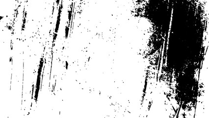 Abstract grunge black and white distressed texture background. Vector black and white paint texture grunge, strokes,