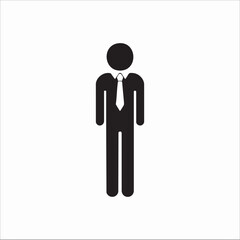 Simple Businessman Icon Vector Illustration. vector image