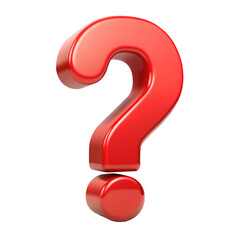 red question mark