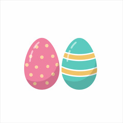 Decorative Easter Eggs Design. vector image