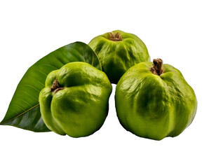 garcinia atroviridis fruit isolated on transparent background