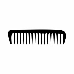 Black Comb Vector Illustration. vector image
