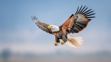 Obraz premium Majestic Eagle in Flight (2)