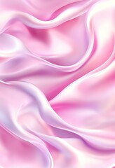 Obraz premium Pink Silk Fabric Flowing Softly, Creating Abstract Swirls and Drapes