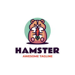 Hamster Simple Mascot Logo