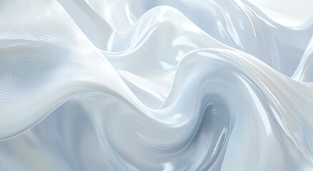 Obraz premium Abstract Waves of Light Blue Fabric Texture Elegant Background