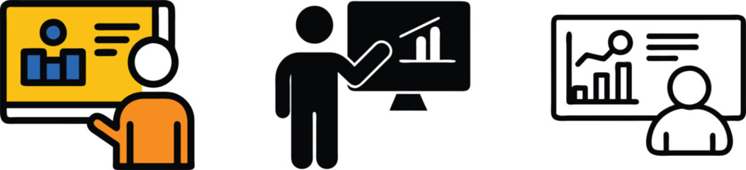 Data Presentation Charts, Graphs, Reports, Business, Analytics, Person, Information, Presentation, V