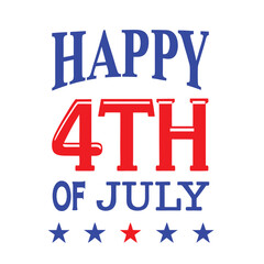 4th July Typography Vector Illustration and Calligraphy | Independence Day T-Shirt Design